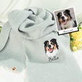 Custom Pet Portrait Scarf: Personalized Embroidered Keepsake