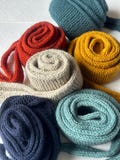 Sophie Hand Knitted Scarf – Soft Chunky Knit in 6 Colors | Cozy Winter Wrap | Handmade Gift for Her