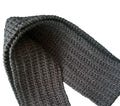 Black Metallic Hand Knit Scarf, Fall Scarf, Winter Scarf