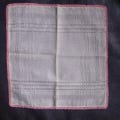 Vintage Handkerchief with Pink Tatted Lace Trim – Pristine Condition – 11.5” x 11.5”