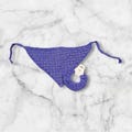 Purple Crochet Neck Scarf, Matching Pink Crochet Scrunchie, Hair Scarf,