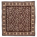 Hand Dyed Batik Bandana, 100% Soft Cotton, Java Petals, Brown, Mocha Mousse, Brown,  Dust Dessert Face Mask, Wrap Handcrafted, Indonesia