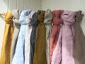Natural Linen Scarf, Unisex 100% Linen Soft Shawl, Gift for Men and Women, Minimalist Linen Wrap