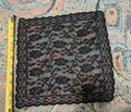 Vintage Mourning Style Black Lace Handkerchief