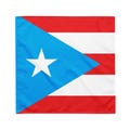 Puerto Rico Flag Bandana – Red, White Light Blue Boricua Scarf for Hair, Luggage, Bags & Heritage Style