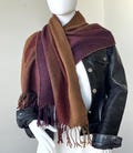 Vintage Made in France Wool UniSex Scarf - Luxurious Descour's of Paris Brand Woolmark 15x54 inches - Men's or Women's - AllGender