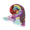 Artistic Light Scarf: Boho Chic Spring Shawl - 100% Polyester