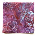Cotton Batik Hanky: Dandelion Design, Hand-Dyed Fabric