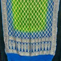 Multi Coloured Banarasi Bandhani Dupatta - 80 grams pure Georgette - Handwoven