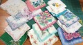 Vintage Handkerchiefs, 14 Print Florals Cotton, Linen, Embroidery, Dotted Swiss #N849