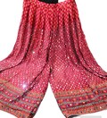 Red Colorful free size with mirrorwork very heavy sharara