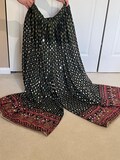 Green Colorful free size with mirrorwork very heavy sharara