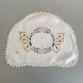 Cover Embroidered Chair or Toaster Orange Butterflies Pink Blue and Lavender Flowers
