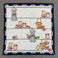 Vintage Renoma Paris Handkerchief Bandana Pocket Square Scarf Neckerchief Headband Neck Wrap Accessories Unisex Scarves Head
