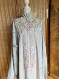 Chinese Traditional Hanfu Accessory, Embroidered YunJian Collar, Beaded Tassel, Cloud Shoulder Applique, Women Hanfu Decoration, Graduation