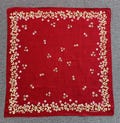 Vintage Lancel Floral Handkerchief Bandana Pocket Square Scarf Neckerchief Headband Neck Wrap Accessories Unisex Scarves Head