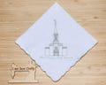 Embroidered Star Valley Wyoming Temple Handkerchiefs