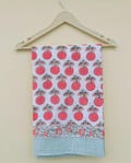 Boho Style Sarong Custom Lightweight Swim Cover Up for Women Hand Block Floral Cotton Sarong Eco Friendly Handmade Sarong Christmas Gift