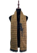 Vintage Hanae Mori Wool Silk Scarf Feather Scarves Neckwear Accessories Top Shawl Rectangle Scarf Japanese Foulards Wrap Neck Scarf Top