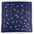 Vintage Nina Ricci Handkerchief Retro Cotton Handkerchief Colorful Vintage Hanky Vintage Floral Handkerchief Headscarf Bandana