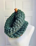 Chunky Knit Cowl Scarf | Cozy Hand Knit Neck Warmer | Winter Infinity Scarf | Soft Handmade Chunky Yarn Cowl | Fall Fashion Gift For Her