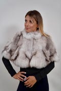 Luxury Fox Fur Stole: Real Fur Shawl, Elegant Bridal Capelet