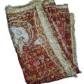 vintage dupatta heavy zardozi work dupatta red bandhani dupatta zari gota lace wedding dupatta indian wedding bridal dupatta