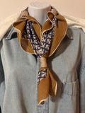 bandana with chain and clasp
