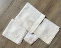 Vintage Monogram Letter P Hankies lot of 4