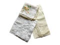 Vintage Set 1950’s Linens Handkerchief Scalloped Floral Monogram Initial R