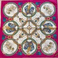 Celine Paris Vintage Handkerchief 22 x 22 inches, Silk Cotton