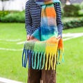 Personalized Winter Scarf with Name, Women Scarf, Custom Embroidered Initial Christmas Scarf, Gift for Her, Xmas Gift