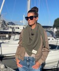 Muslin scarf women olive l Muslin scarf l Women's scarf l Triangular scarf XXL l Muslin scarf l Muslin scarf made of cotton l Salt & Sand