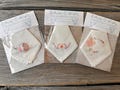 Vintage Hankie Set of 3 Accessory Delicate 1920's Design Embroidery Floral Design Handkerchief Cotton