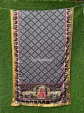 Black Multicolor Women's Dupatta Mirror work Dupatta, Chunni Festival Gift for special Indian Dupattas, Phulkari Dupatta, Rajsthani Desing