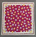 Vintage Ungaro Paris Floral Handkerchief Bandana Pocket Square Scarf Neckerchief Headband Neck Wrap Accessories Unisex Scarves Head