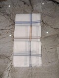 Indian Men's Cotton Solid White With Border Handkerchief Pack of 3 Pure Cotton Ultra Soft Hanky Premium Quality Free Shipping