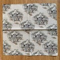 Vintage Mickey Minnie mouse Disney Handkerchief 2524