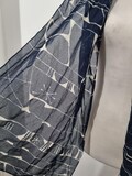 Vintage Navy and Cream Summer Scarf