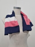 Vintage Marco Polo Venezia Navy, White and Pink Square Scarf