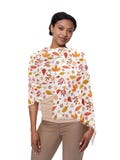 Autumn Leaves Scarf: Lightweight Fall Fashion Neck Wrap
