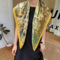 Women’s Silk Square Scarf 90x90cm – A Must-Have Fashion Accessory for Summer Travel & Outings