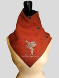 Hare with Puppies Neck Warmer