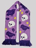 Raven Scarf - Cotton Scarf, Goth, Cutecore, Kawaii Fashion, Decora, Yumekawaii