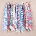 Set Of 10 Boho Cotton Bandana, Handmade Lightweight Paisley Bandana, Hair Or Neck Wrap, Eco-Friendly Fashion Gift For All, Cotton Bandanas