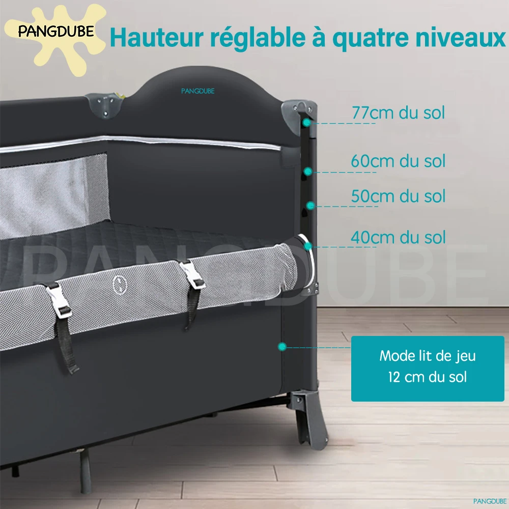 pangdube multifunctional baby crib 0~4 years old baby bed, baby rocker, diaper changing table baby cot free installation pangdube multifunctional baby crib 0~4 years old baby bed, baby rocker, diaper changing table baby cot free installation