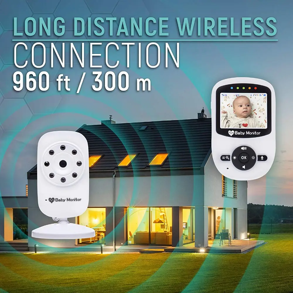 2.4 inch wireless video baby monitor high resolution baby nanny security camera night vision temperature monitoring babyphone 2.4 inch wireless video baby monitor high resolution baby nanny security camera night vision temperature monitoring babyphone