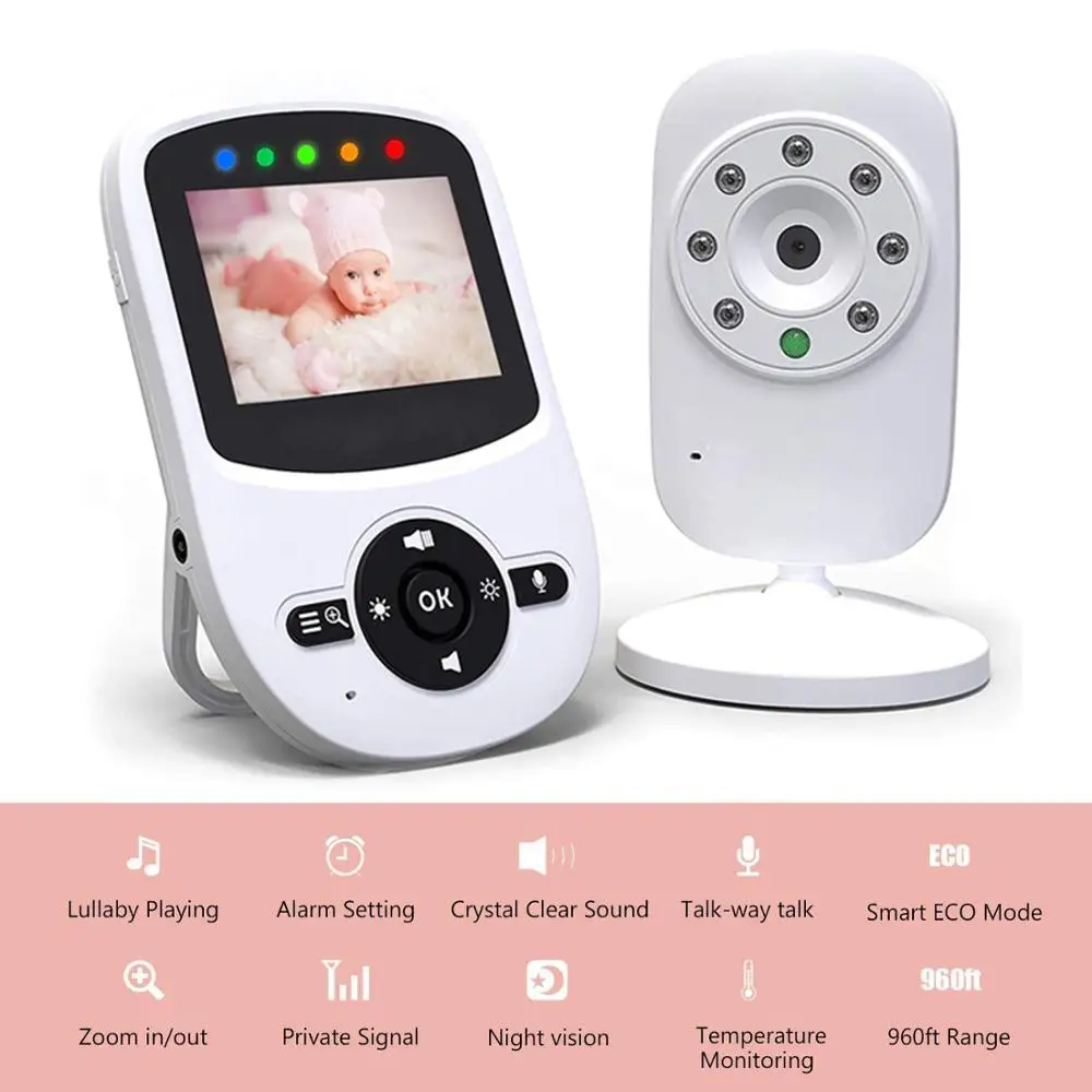 2.4 inch wireless video baby monitor high resolution baby nanny security camera night vision temperature monitoring babyphone 2.4 inch wireless video baby monitor high resolution baby nanny security camera night vision temperature monitoring babyphone