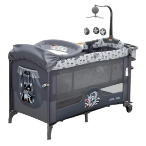 5 in 1 foldable baby bedside sleeper with bassinet diaper changer mattress hanging toys quick fold infant crib from for newborn