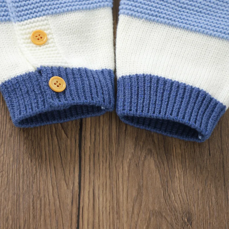 0 to 18 months baby girl boy sweater romper autumn winter clothes striped crew neck long sleeve full length jumpsuit 0 to 18 months baby girl boy sweater romper autumn winter clothes striped crew neck long sleeve full length jumpsuit